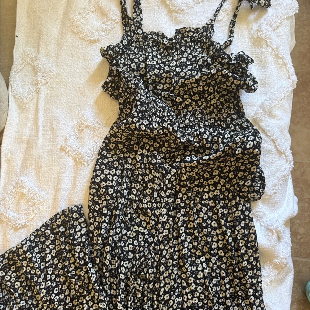 Black and White Floral romper